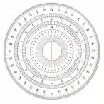  гонг Pas все иен транспортир 15cm акрил производства 16-512 360do