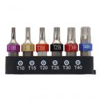 三共コーポレーション trad 6pcs.トルクスねじ用ビットセット 30mm TCT-630 1点