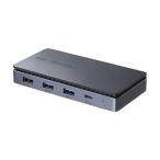※法人専用品※サンワサプライ USB Type-Cドッキングステーション HDMI×2画面出力対応 USB-CVDK15 1個