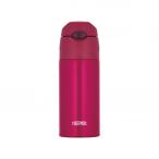 サーモス 真空断熱ストローボトル ストロベリーレッド 幅7×奥行7×高さ19cm FHL-400 1個