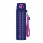 サーモス 真空断熱ケータイマグ ネイビーピンク 75×240×75mm JNT-551