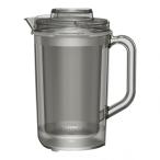 THERMOS( Thermos ) Thermos прозрачный 2 -слойный напиток питчер черный черный TPJ-1601