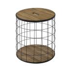 inlet port サイドテーブル パニエ Sサイズ ウォールナット 390×390×450mm 206022 1台