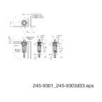 スガツネ 170025394 245-9301ワンタッチピボットヒンジ 245-9301 1個