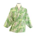 サーヴォ 二部式きもの（上） 茶衣着 和服 ユニフォーム グリーン M K3632-M