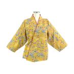 サーヴォ 二部式きもの（上） 茶衣着 和服 ユニフォーム ダークイエロー L OD205-L