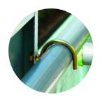 つくし工房 スチール製フラット掲示板専用単管取付金具 9003 1個