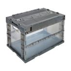  Trusco α складной контейнер Orrico n50L скользящий блокировка крышка есть прозрачный черный TR-SC50TMBK