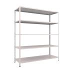 トラスコ 軽量棚中棚ボルトレス型１８００Ｘ６００Ｘ２１００５段ネオグレ NG L76W-15 NG(ネオク゛レー)