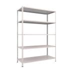 トラスコ 軽量棚中棚ボルトレス型１５００Ｘ６００Ｘ２１００５段ネオグレ NG L75W-15 NG(ネオク゛レー)