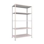 トラスコ 軽量棚中棚ボルトレス型１２００Ｘ６００Ｘ２１００５段ネオグレ NG L74W-15 NG(ネオク゛レー)