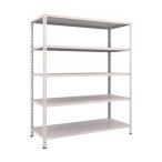 トラスコ 軽量棚中棚ボルトレス型１５００Ｘ６００Ｘ１８００５段ネオグレ NG L65W-15 NG(ネオク゛レー)