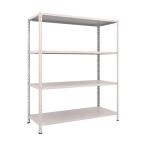 トラスコ 軽量棚中棚ボルトレス型１５００Ｘ６００Ｘ１８００４段ネオグレ NG L65W-14 NG(ネオク゛レー)