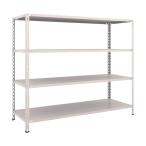 トラスコ 軽量棚中棚ボルトレス型１８００Ｘ６００Ｘ１５００４段ネオグレ NG L56W-14 NG(ネオク゛レー)