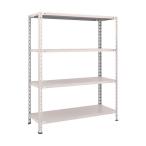 トラスコ 軽量棚中棚ボルトレス型１２００Ｘ４５０Ｘ１５００４段ネオグレ NG L54X-14 NG(ネオク゛レー)