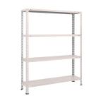 トラスコ 軽量棚中棚ボルトレス型１２００Ｘ３００Ｘ１５００４段ネオグレ NG L54V-14 NG(ネオク゛レー)