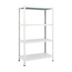 トラスコ 軽量棚中棚ボルトレス型８７５Ｘ４５０Ｘ１５００４段ネオグレ NG L53X-14 NG(ネオク゛レー)