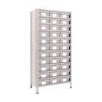 トラスコ 軽量棚８７５Ｘ４５０Ｘ１８００樹脂引出ＮＧ大Ｘ３３ネオグレ NG 63X-812F11 NG(ネオク゛レー)