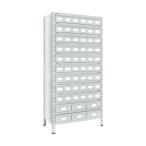 トラスコ 軽量棚８７５Ｘ４５０Ｘ１８００スチール引出小Ｘ５４大Ｘ６ネオグレ NG 63X-812A9B2 NG(ネオク゛レー)