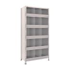 トラスコ 軽量棚縦仕切前当付８７５Ｘ４５０Ｘ１８００３列５段ネオグレ NG 63X-56 NG(ネオク゛レー)