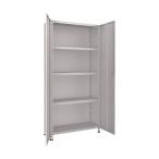 トラスコ 軽量棚両開扉付８７５Ｘ３００ＸＨ１８００天地５段ネオグレ NG 63V-T25 NG(ネオク゛レー)