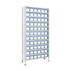 トラスコ 軽量棚８７５Ｘ３００Ｘ１８００樹脂引出透明小Ｘ６６ネオグレ NG 63V-812C11 NG(ネオク゛レー)