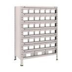 トラスコ 軽量棚８７５Ｘ４５０Ｘ１２００樹脂引出小Ｘ３６大Ｘ３ネオグレ NG 43X-808E6F1 NG(ネオク゛レー)