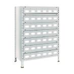 トラスコ 軽量棚８７５Ｘ４５０Ｘ１２００スチール引出小Ｘ４２ネオグレ NG 43X-808A7 NG(ネオク゛レー)