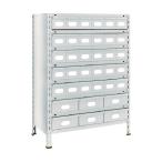 トラスコ 軽量棚８７５Ｘ４５０Ｘ１２００スチール引出小Ｘ３０大Ｘ６ネオグレ NG 43X-808A5B2 NG(ネオク゛レー)