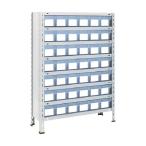 トラスコ 軽量棚８７５Ｘ３００Ｘ１２００樹脂引出透明小Ｘ４２ネオグレ NG 43V-808C7 NG(ネオク゛レー)