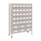 トラスコ 軽量棚８７５Ｘ３００Ｘ１２００スチール引出小Ｘ３０大Ｘ６ネオグレ NG 43V-808A5B2 NG(ネオク゛レー)