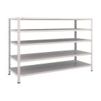 トラスコ 軽量棚中棚ボルトレス型１８００Ｘ６００Ｘ１２００５段ネオグレ NG L46W-15 NG(ネオク゛レー)