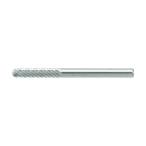 トラスコ 超硬バー先丸円筒型Φ３Ｘ刃長１４Ｘ軸３シングルカット 90 x 15 x 15 mm TB2A030S