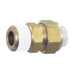 トラスコ クイックシール継手コネクタφ４Ｘ２呼びＲ１／４ 36 x 15 x 14 mm TS-4X2-02C (4X2 R1/4)