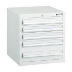 工場用保管設備 キャビネット ＴＲＵＳＣＯ　ＬＶＲ型キャビネット　３９２Ｘ４１２ＸＨ４２０　引出５段　Ｗ　  (LVR-423W)