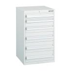 工場用保管設備 キャビネット ＴＲＵＳＣＯ　ＬＶＲ型キャビネット　３９２Ｘ４１２ＸＨ６６０　引出６段　Ｗ　  (LVR-662W)