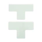 トラスコ 耐久フロアサインズT型 白 M DFST-W