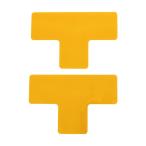 トラスコ 耐久フロアサインズT型 黄 M DFST-Y