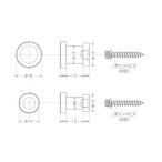 トラスコ ポイントビス用SUSフック カラム 14ΦX20 HP-EA009