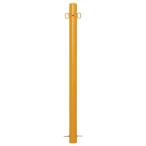 帝金バリカー 帝金バリカー ピラー型  φ60.5 スチール製 固定式 片フック 黄色 φ60.5×H85 52-A 片フック 1本