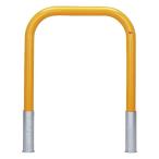 帝金バリカー 帝金バリカー 横型  φ60.5 スチール製 脱着式 横桟無 黄色 φ60.5 W70  H65 82-C 1本