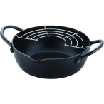 田辺金具 鉄鍋 天ぷら鍋20cm シリコ�