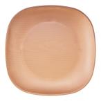 台和 ウォールナ スクエアプレート ライトブラウン 25cm RSP5502