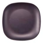 台和 ウォールナ スクエアプレート ダークブラウン 25cm RSP5503