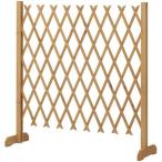 タカショー 伸縮ナチュラルフェンススタンド式 120X120 ナチュラル 約幅120cm×奥行32cm×高さ120cm WTF-1212N 伸縮フェン