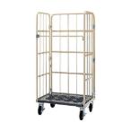 ※法人専用品※ワコーパレット 床板プラスチック製カゴ車 800x600x1700 WKP-8060