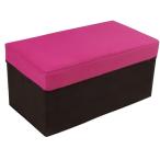 ウィキャン 座れる収納ボックス ワイド (BOXスツール) ピンク 幅58×奥行29×高さ28cm WJ-8032 1個