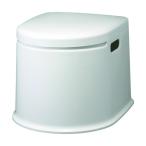 山崎産業 ポータブルトイレP型 ホワイト 約4~5L(満水時:11L) PT-P11 1