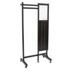 fiaba フィアーバ ミラー付きハンガー ダークブラウン 幅784-1108×奥行450-580×高さ1600mm 76-214