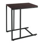 Lily リリー サイドテーブル ブラウン/ブラック 幅450×奥行300×高さ550mm 43-112
